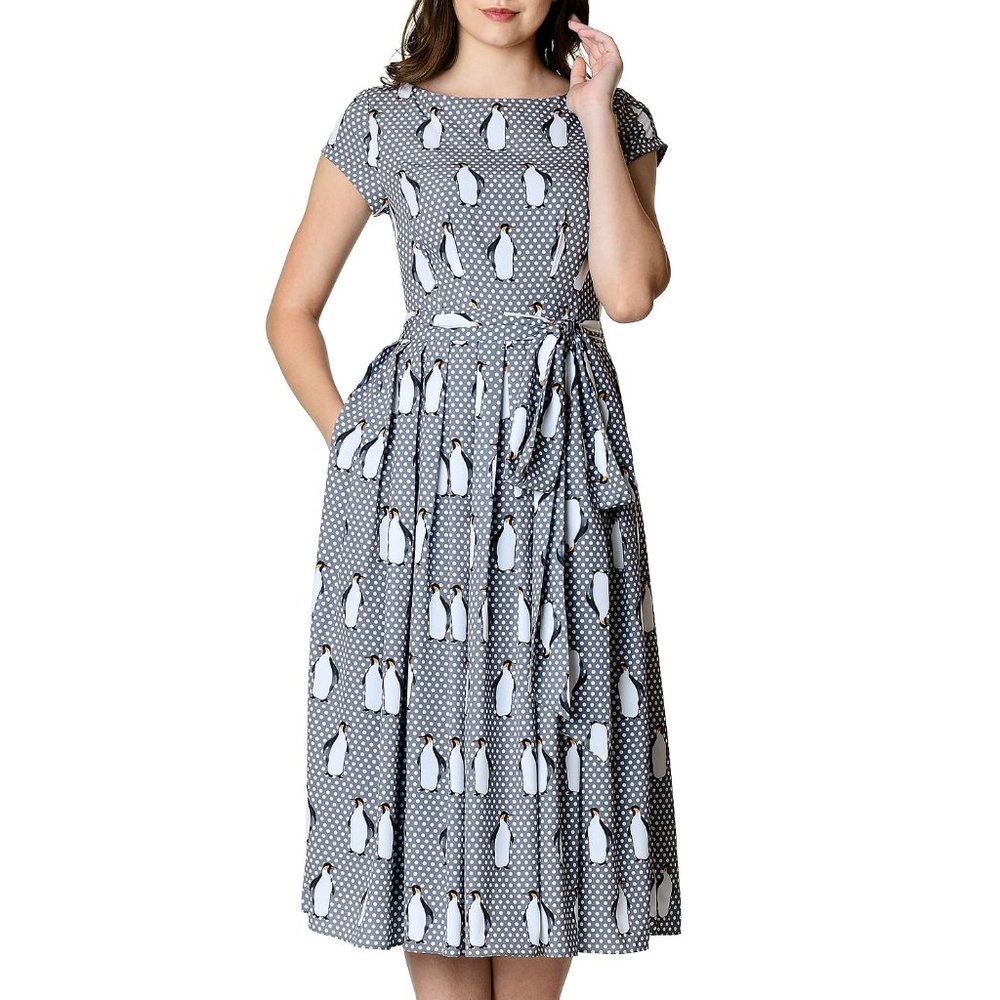 Eshakti penguin and polka dot dress, 12